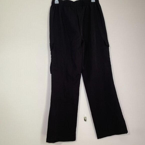 Junior's Medium Blenca Black Wide Leg Dress Pants - Picture 7 of 8